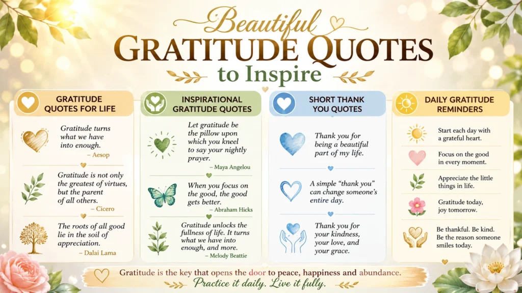 Beautiful gratitude quotes-to inspire