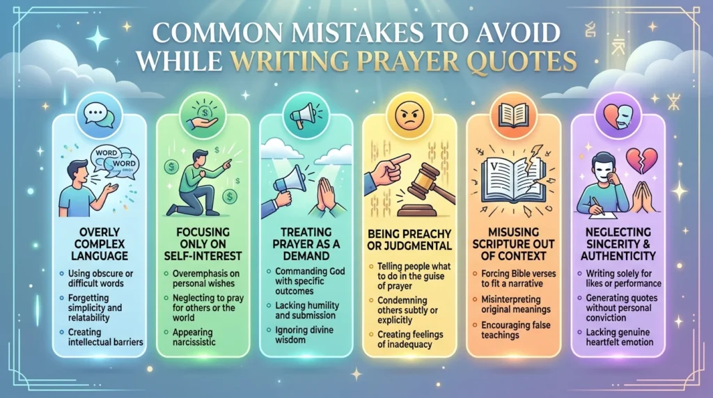 Common Mistakes to Avoid While Writing Prayer Quotes