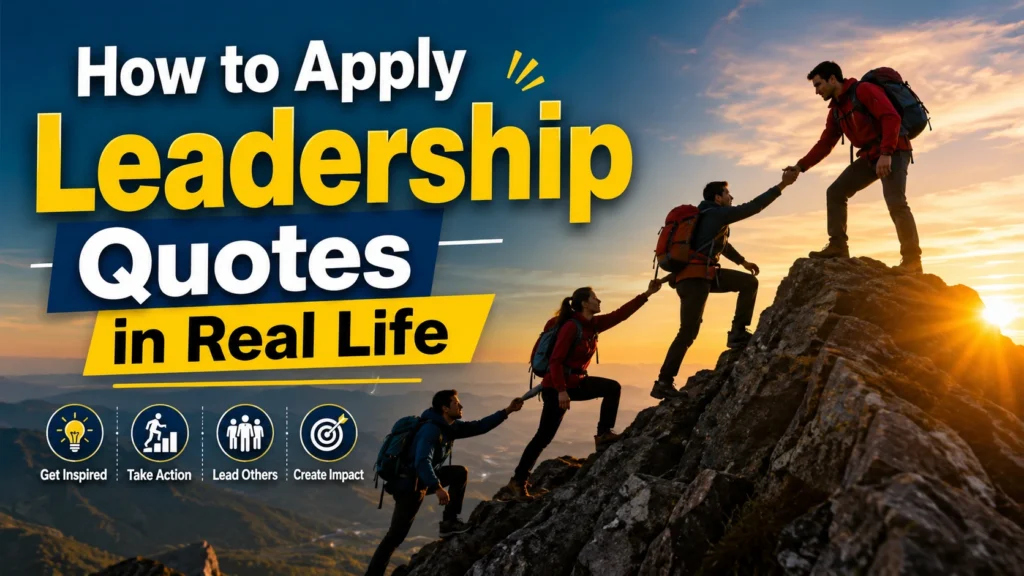 How to Apply Leadership Quotes in Real Life