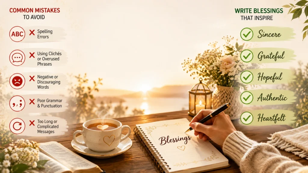 Common Mistakes to Avoid While Writing Blessings