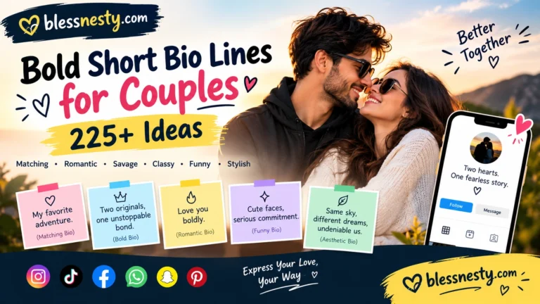 Bold Short Bio Lines for Couples