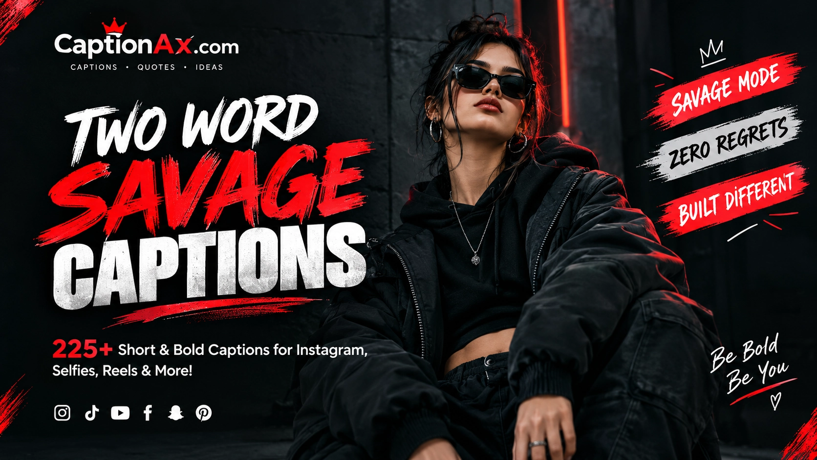 Two Word Savage Captions