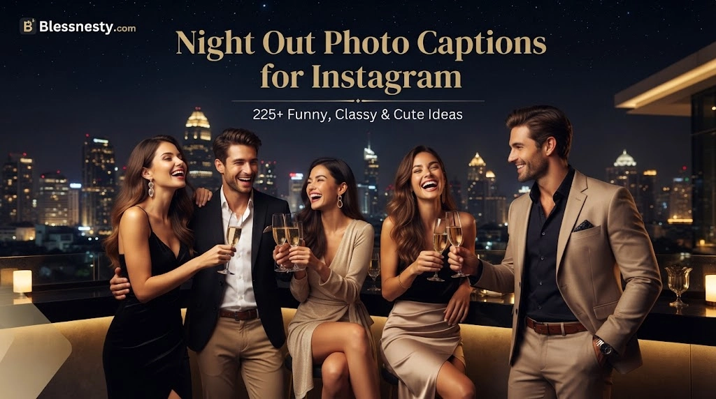 Night Out Photo Captions for Instagram