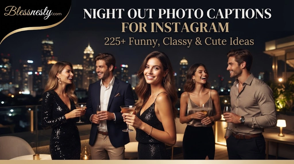 Night Out Photo Captions for Instagram