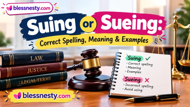 Suing or Sueing