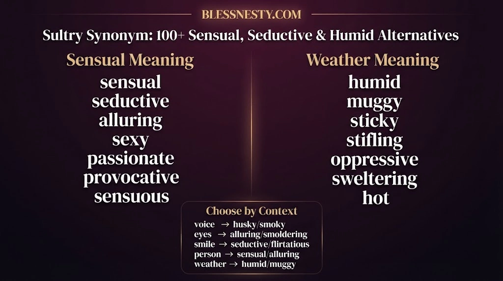 Sultry Synonym