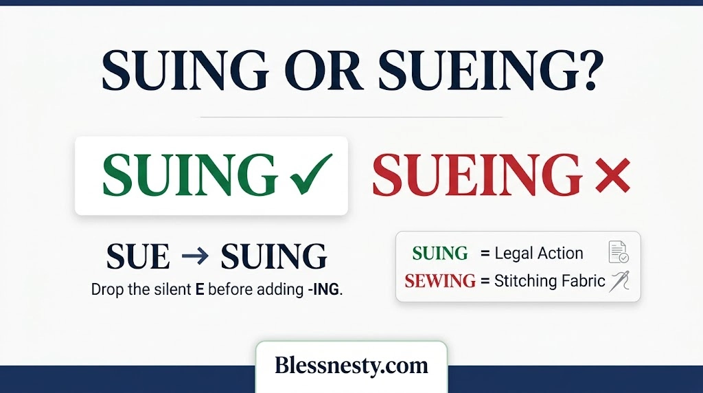 Suing or Sueing